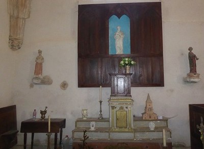 Autel Saint Joseph  église Fontaine la Gaillarde